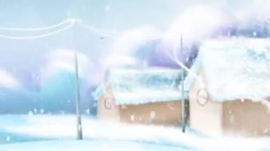 唯美雪景立冬节气视频的预览图